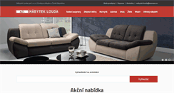 Desktop Screenshot of nabytek-louda.cz
