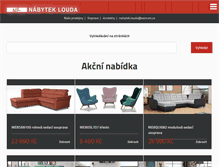 Tablet Screenshot of nabytek-louda.cz